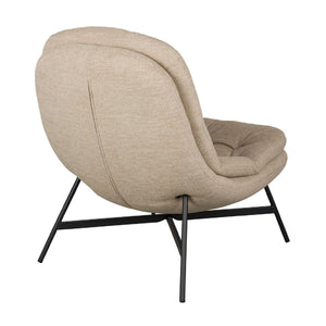   Modern European furniture - Beige Tufted Lounge Chair - www.oroa.com | Oroa.com