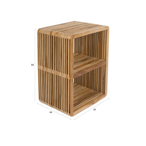   Slatted Teak Shelf | Oroa.com