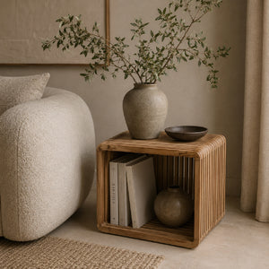   Slatted Teak Shelf | Oroa.com