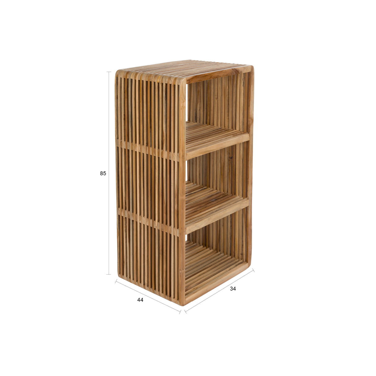   Slatted Teak Shelf | Oroa.com