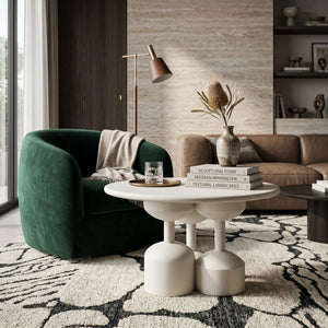   Beige Wooden Modern Side Table | Oroa.com