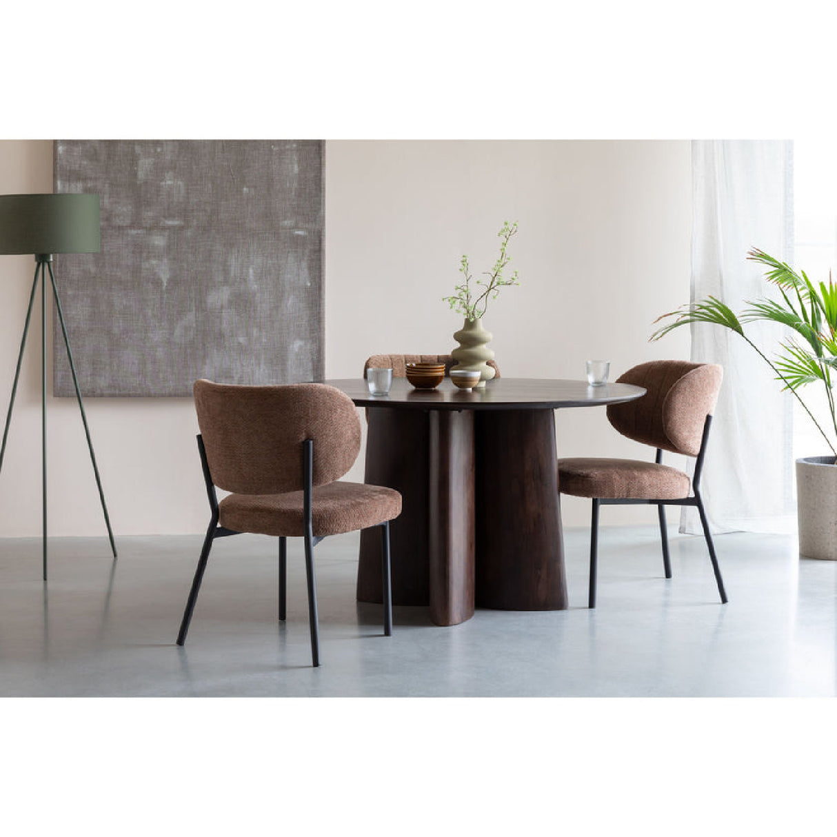   Modern European furniture - Mango Wood Round Dining Table - www.oroa.com | Oroa.com