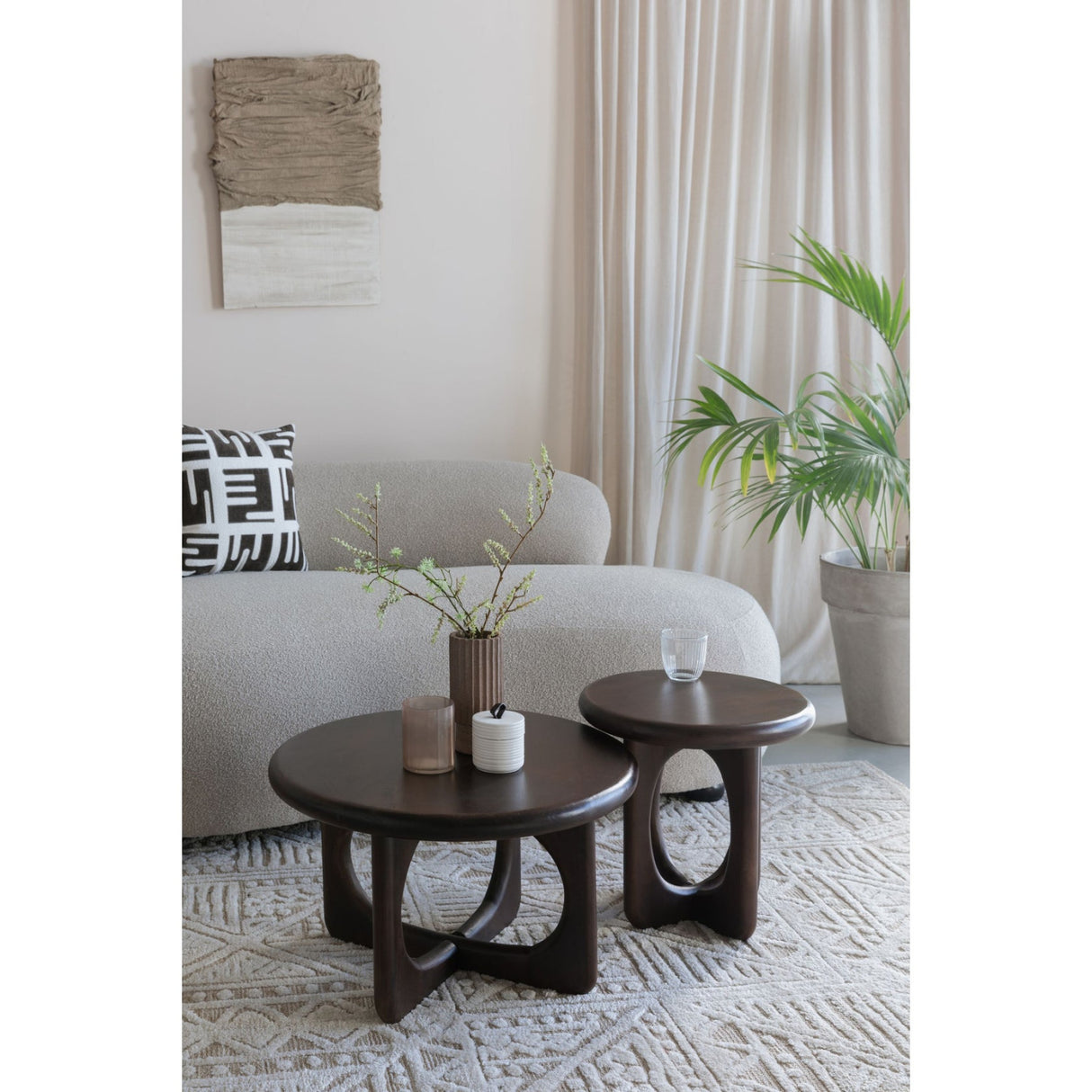   Modern European furniture - Brown Mango Wood Side Table - www.oroa.com | Oroa.com