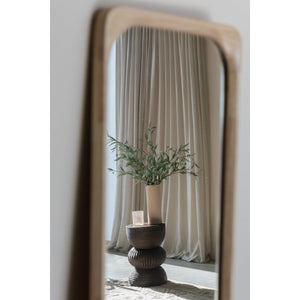   Modern European furniture - Brown Wooden Fluted Side Table - www.oroa.com | Oroa.com