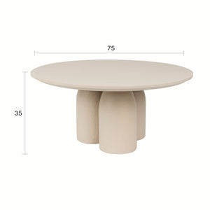   Modern European furniture - Beige Round Coffee Table - www.oroa.com | Oroa.com