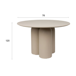   Modern European furniture - Beige Round Dining Table - www.oroa.com | Oroa.com