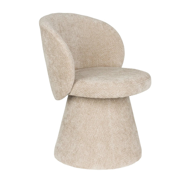 Modern European furniture - Round Base Curved Dining Chair - www.oroa.com