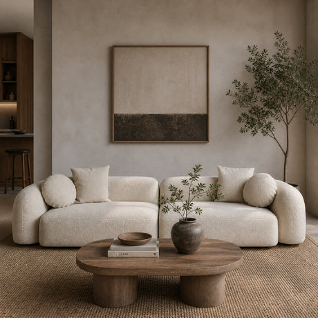   Modern European furniture - Beige 4-Seater Sectional Sofa - www.oroa.com | Oroa.com