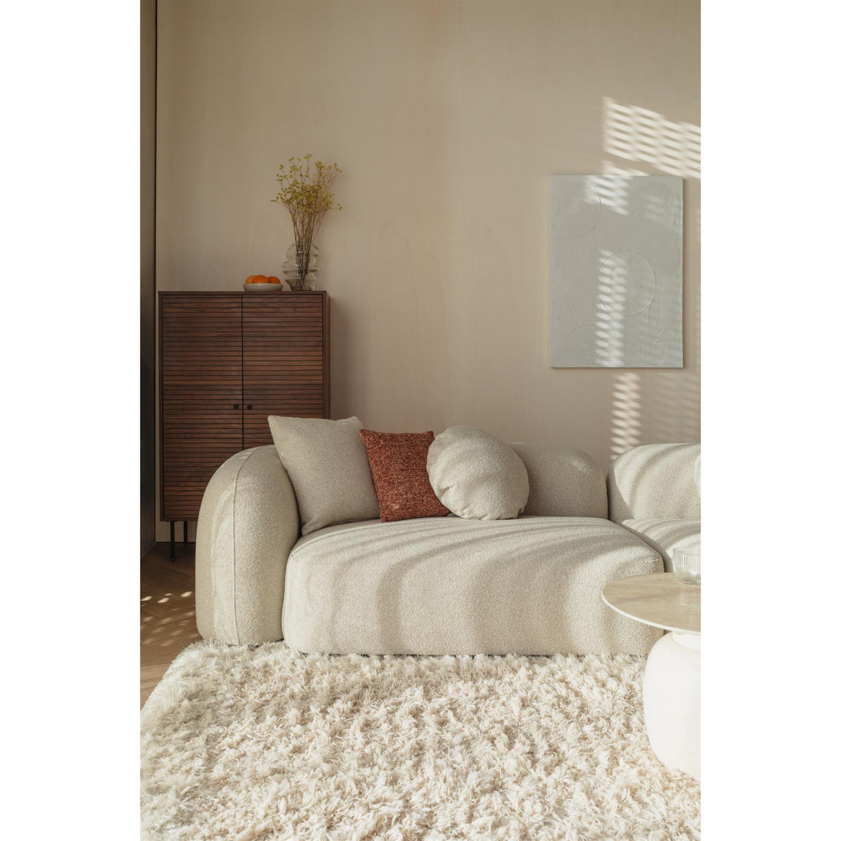   Modern European furniture - Beige 4-Seater Sectional Sofa - www.oroa.com | Oroa.com