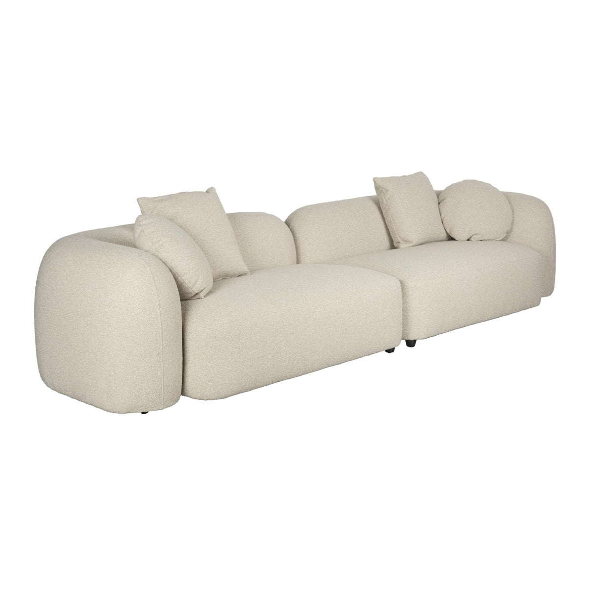   Modern European furniture - Beige 4-Seater Sectional Sofa - www.oroa.com | Oroa.com