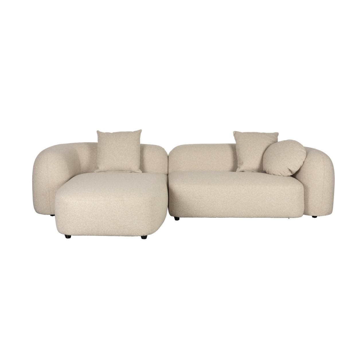   Beige Sofa with Chaise Lounge | Oroa.com