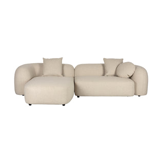   Beige Sofa with Chaise Lounge | Oroa.com