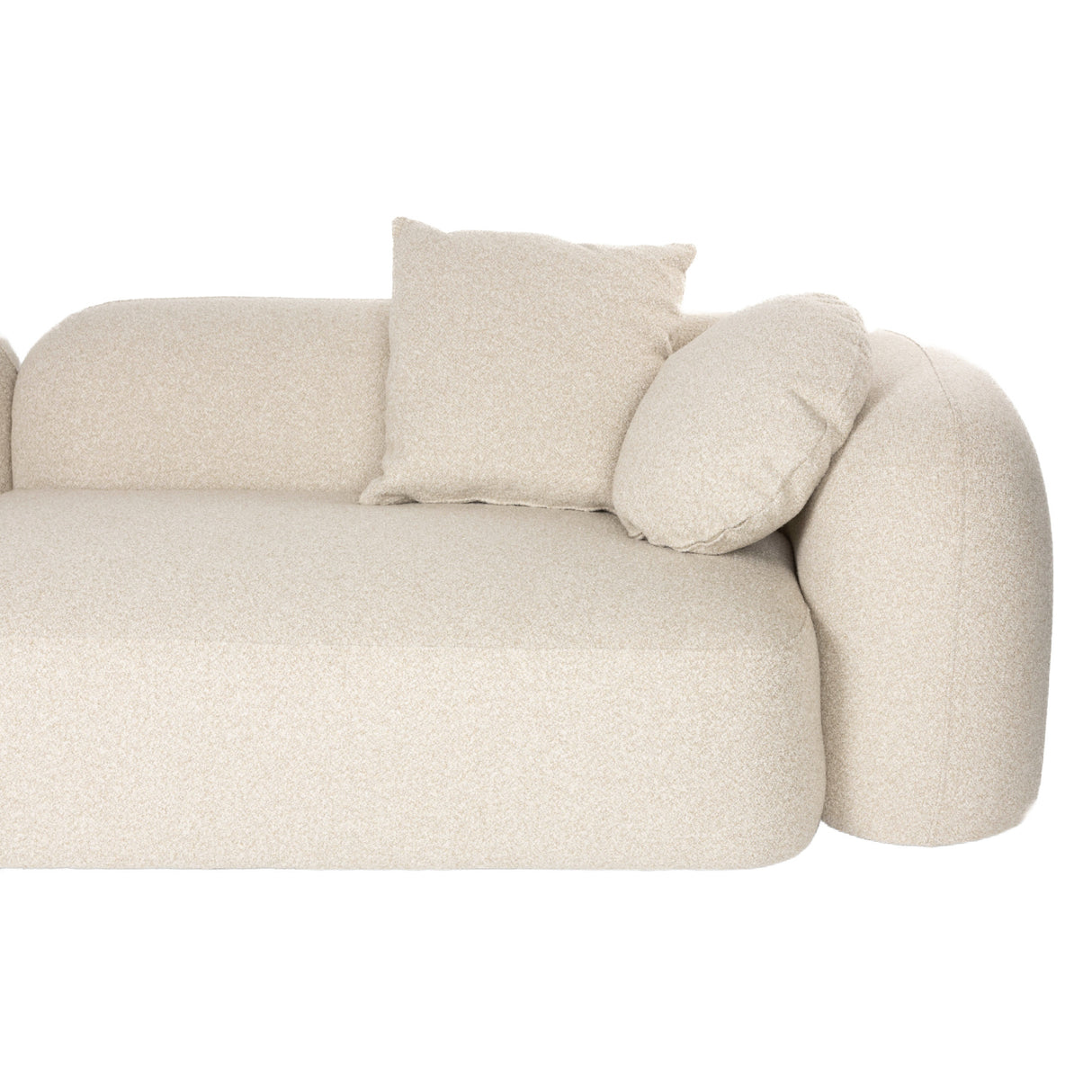   Beige Sofa with Chaise Lounge | Oroa.com