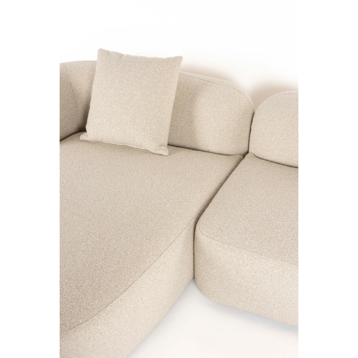   Beige Sofa with Chaise Lounge | Oroa.com