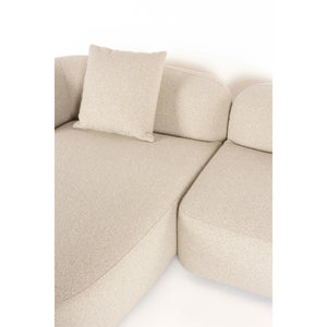   Beige Sofa with Chaise Lounge | Oroa.com