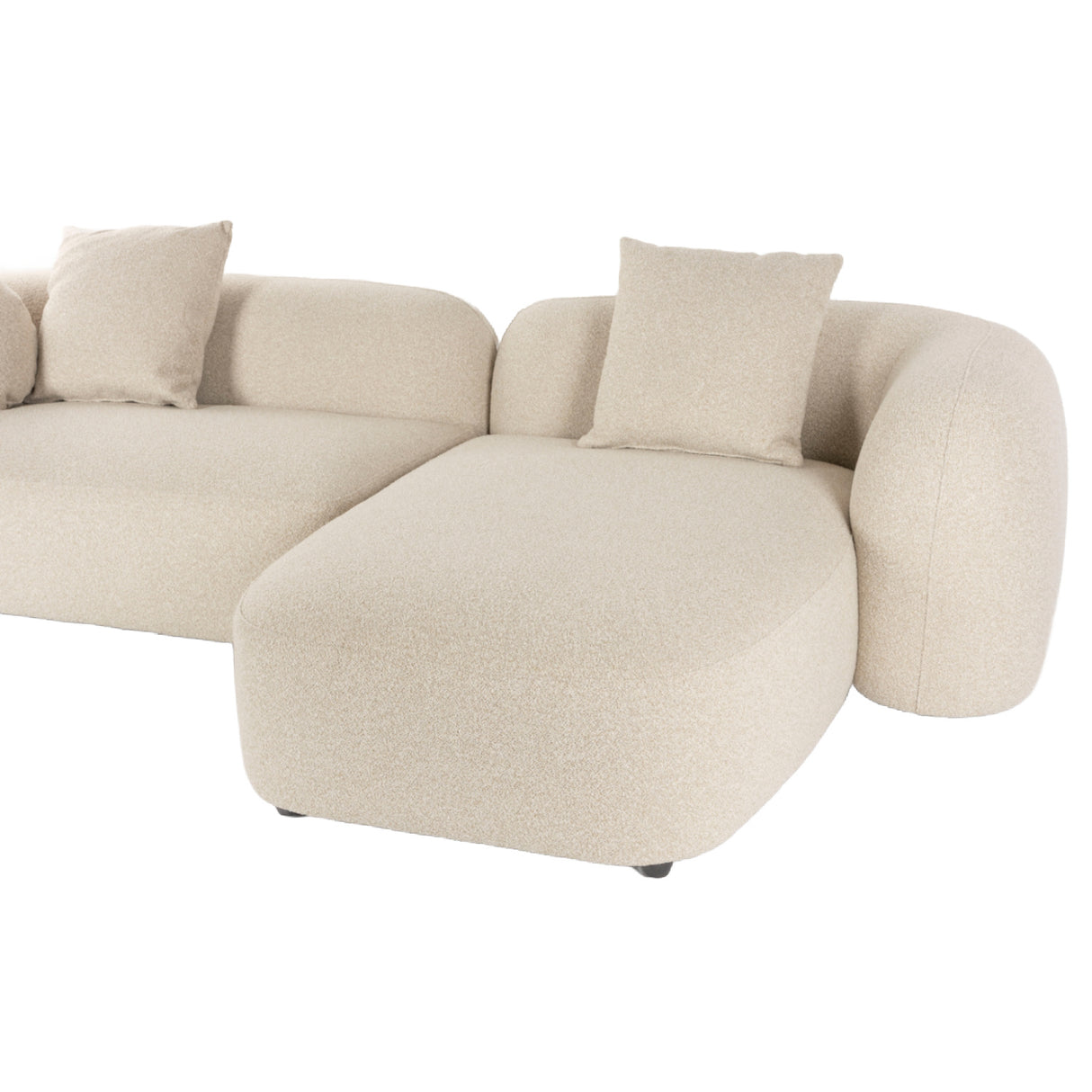   Beige Sofa with Chaise Lounge | Oroa.com