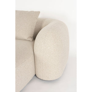   Beige Sofa with Chaise Lounge | Oroa.com