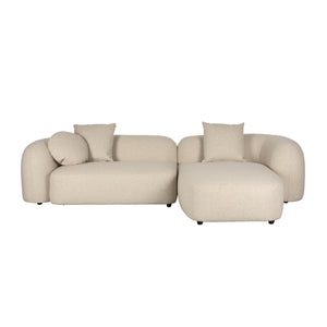   Beige Sofa with Chaise Lounge | Oroa.com