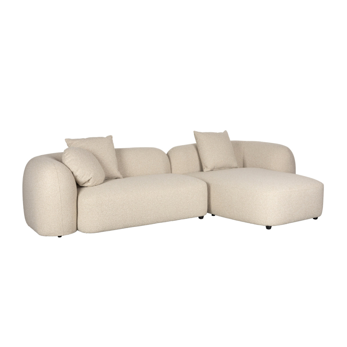   Beige Sofa with Chaise Lounge | Oroa.com