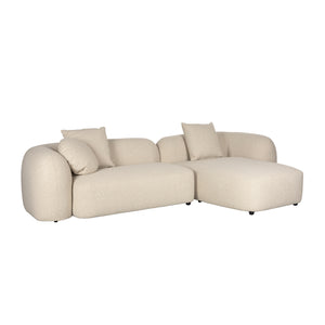   Beige Sofa with Chaise Lounge | Oroa.com