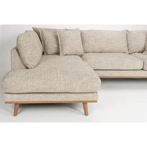   Modern furniture - Brown Fabric Sectional Sofa - www.oroa.com | Oroa.com