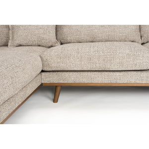   Modern furniture - Brown Fabric Sectional Sofa - www.oroa.com | Oroa.com