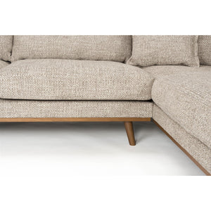   Modern furniture - Brown Fabric Sectional Sofa - www.oroa.com | Oroa.com
