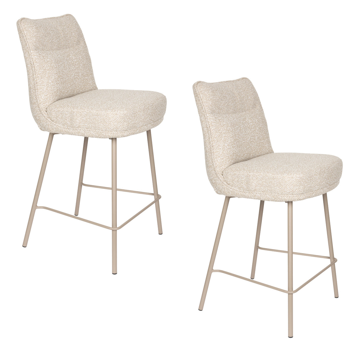   Upholstered High-Back Counter Stools (2) | Oroa.com