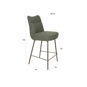   Upholstered High-Back Counter Stools (2) | Oroa.com