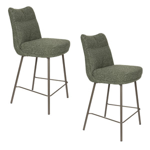   Upholstered High-Back Counter Stools (2) | Oroa.com