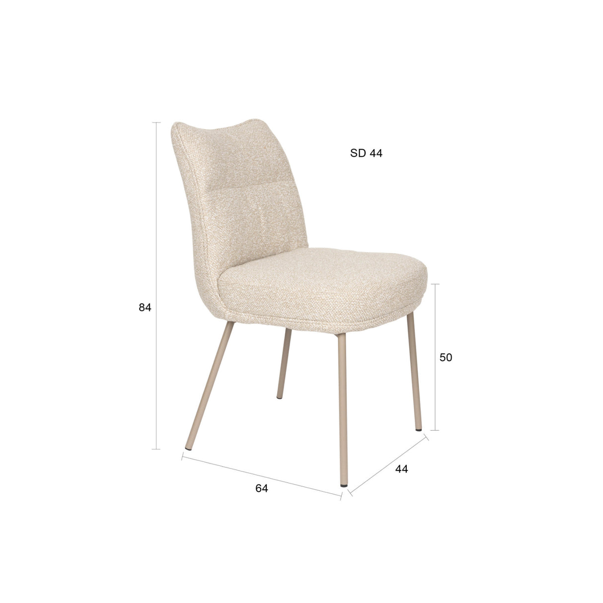   Upholstered High-Back Dining Chairs (2) | Oroa.com