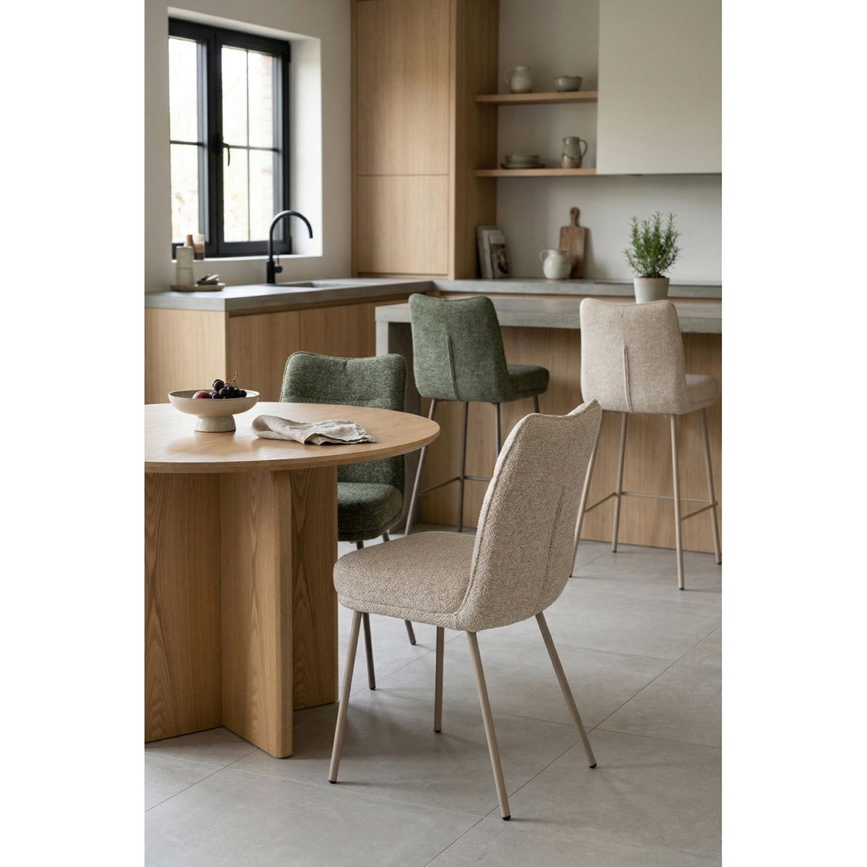   Upholstered High-Back Dining Chairs (2) | Oroa.com