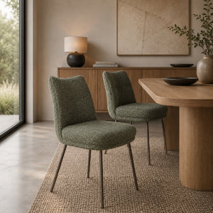  Upholstered High-Back Dining Chairs (2) | Oroa.com