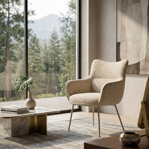   Modern European furniture - Fabric High-Back Lounge Chair - www.oroa.com | Oroa.com