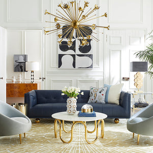 Tufted White Sofa | Jonathan Adler Claridge | Oroa.com
