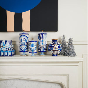Blue-Toned Porcelain LSD Canister | Jonathan Adler Druggist