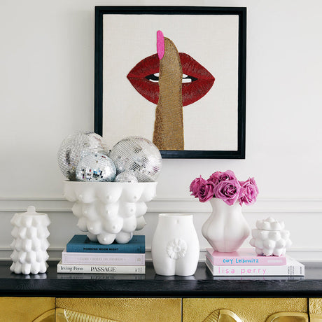 Matte Porcelain Derrière Vase | Jonathan Adler Kiki | Ooa.com