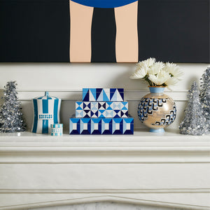 Geometric Pattern Lacquer Box L | Jonathan Adler Sorrento | Oroa.com