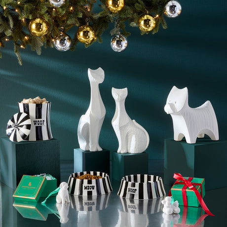 Stripes Porcelain Canister | Jonathan Adler Vice Woof | Oroa.com