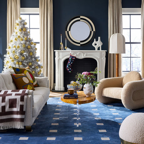 Painted Glass Round Mirror | Jonathan Adler Op Art | Oroa.com