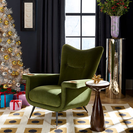 Green Velvet Lounge Chair | Jonathan Adler Pierre | Oroa.com