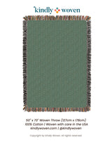 Henry — Verbena - Reversible Woven Blanket with Fringe