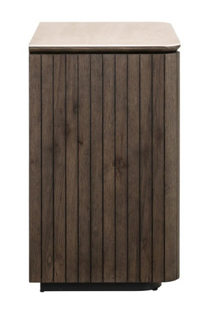 Brown Oak 3-Drawer Nightstand | Richmond Interiors Ritz | Oroa.com