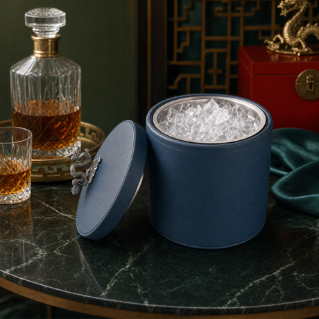 Dragon Vegan Leather Ice Bucket - OROA