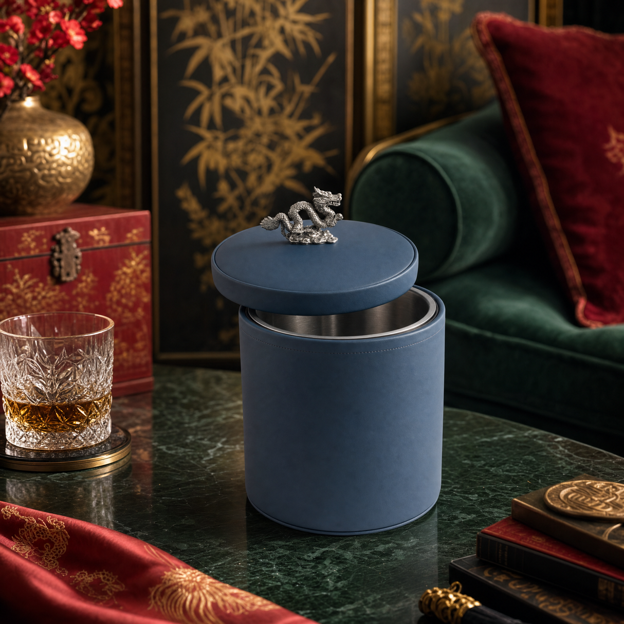 Dragon Vegan Leather Ice Bucket - OROA