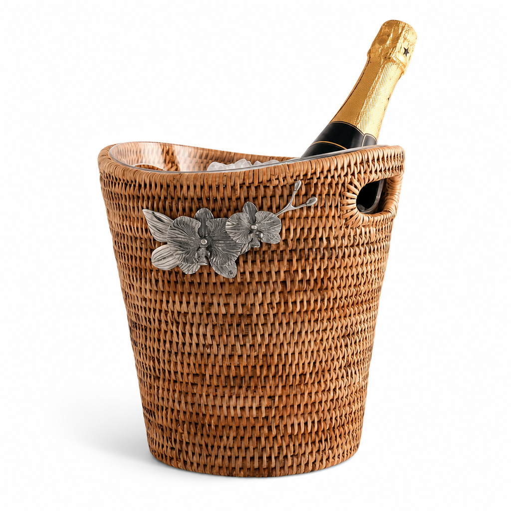 Hand-Woven Orchid Champagne Bucket - OROA