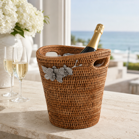 Hand-Woven Orchid Champagne Bucket - OROA