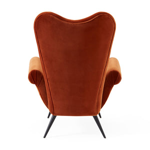 Rolled Arm Velvet Lounge Chair | Jonathan Adler Juliet | Oroa.com