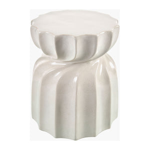   Twisted Hourglass Ceramic Garden Stool | Oroa.com