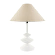 Modern European furniture - White Empire Linen Table Lamp - www.oroa.com